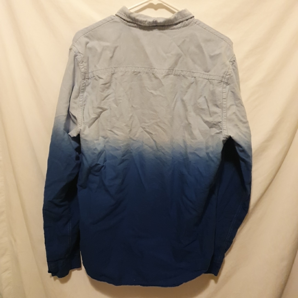 Aeropostale blue ombre button down top - Picture 2 of 4